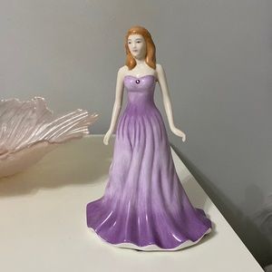 Royal dalton (February gemstone) figure